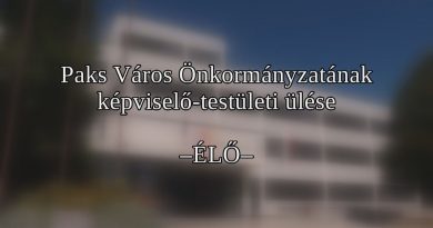 Paks Város Önkormányzatának képviselő-testületi ülése – 2025.01.22.